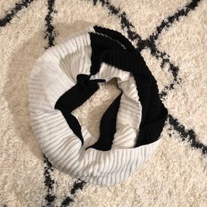 Black and White Infinity Scarf